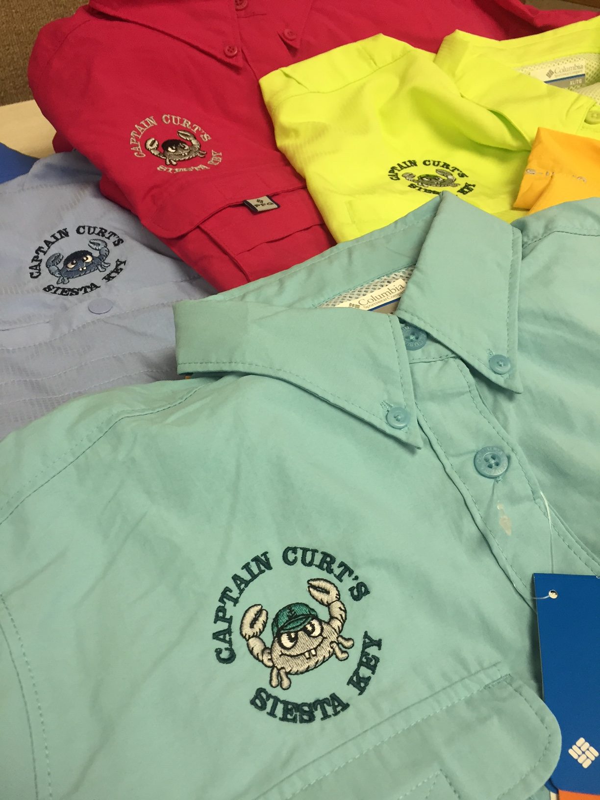 Embroidered Columbia Fishing Shirts - Koala Tee Koala Tee
